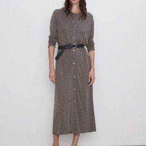 NEW ZARA LONG KNIT JACKET S